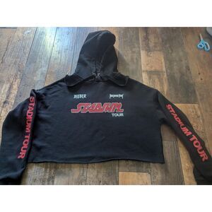 Justin Bieber Stadium Tour Cropped Hoodie - H&M Divided - Size M 🔥